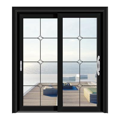 China America Standard Windproof Super Sliding Glass Doors Large For Patio Aluminum Frame Triple Glass Sliding Elevator Doors for sale