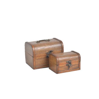 China Mini Wooden Box Two Viable Treasure Wooden Box Set for sale