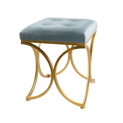 China (Other) Adjustable Stylish Design Customized Chair Suede Sponge Seating Iron Stool for sale