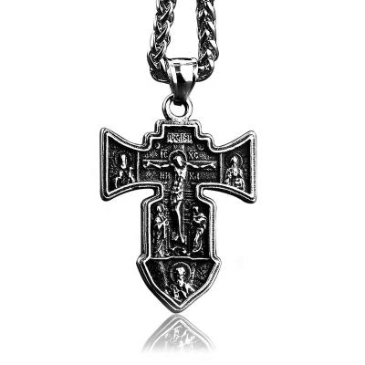 China Environmental Friendly Cross Jesus Necklaces Pendants Crucifixion Pendant Christian Jewelry Vintage Classic Design for Men for sale