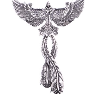 China Environmental Friendly Big Peacock Animal Antique Silver Charms Pendants For Necklace Jewelry Making Amazon Hot Sale for sale