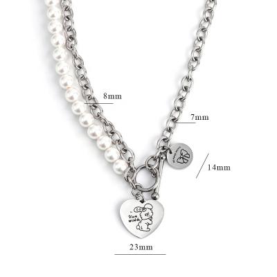 China Rabbit Jewelry Environmentally Friendly Necklaces For Women Diaper Necklaces Stainless Steel Fashion Wholesale Jewelry for sale