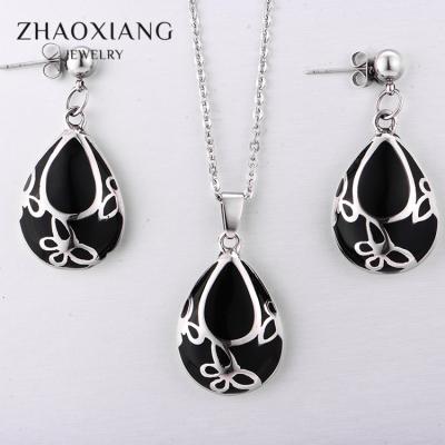 China SJ80002 China manufacturer stainless steel fashion necklace, pendant, sistema de la joyeria, earrings for women for sale