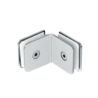 China Modern Hot Selling PDY-E503 OEM ODM Square Bright 90 Degree Silver Bathroom Hinge Heavy Duty Glass Door Double Glass Hinge for sale