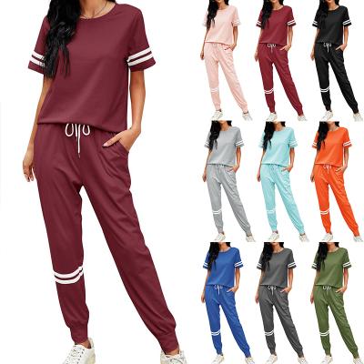 China Wholesale QUICK DRY Sportswear Custom Made Breathable Ladies 2 Piece Casual Biker Autumn Short Two Piece Sets Set Women for sale