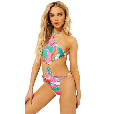 China Wholesale 2021 Latest QUICK DRY Design Women's Beachwear One Piece Printed Bikini Swimwear Plus Size Women's One Piece Bikini for sale