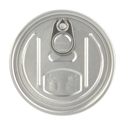 China Non Spill OEM 73mm Wide Open Lid 300# Aluminum Easy Open Cap For Dry Food Plain Aluminum Easy Open End for sale