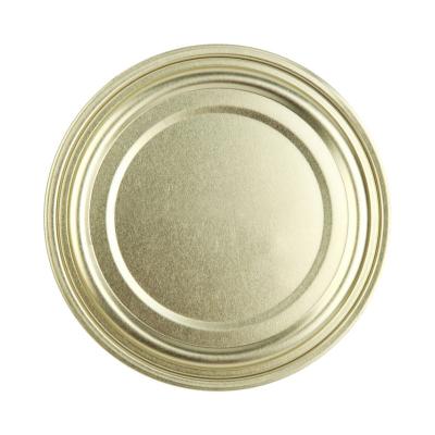 China Spill Non OEM 502 Tin Eoe Bottom Lid For Nutrition Powder Can Gold Tinplate Bottom End for sale