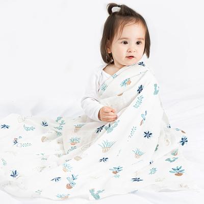 China Hot Sale Bamboo WARM Muslin Wrap Breathable Cotton Weighted Baby Blanket Blanket for sale