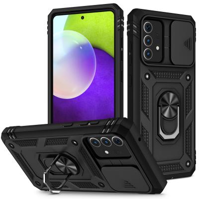 China New Product Shockproof 2 In 1 Hybrid Heavy Duty Phone Cases For Samsung Galaxy A52 Mobile Phone Kickstand Case for sale