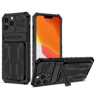 China Luxury Shockproof 3 in 1 Full Armor Shockproof Kickstand Cell Phone 360 ​​Protector Case for Iphone 13 13 pro for sale