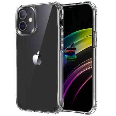 China Anti-drop For iPhone 12 Case Transparent Clear Silicone TPU PC Hybrid Ultra Slim Fit Phone Protective Wholesale Cases For iPhone 12 for sale