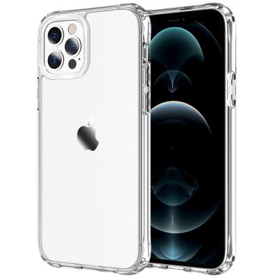 China Anti-drop For iPhone 12 Pro Max Soft TPU Mobile Phone Case Shockproof Protective Clear Transparent Hard PC Cell Phone For iPhone 12 Pro Max for sale