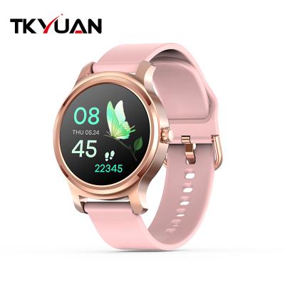 China 2020 Touch Screen Fashion Fitness Watch Smartwatch Reloj Heart Rate Call Waterproof Women Smart Watch for sale