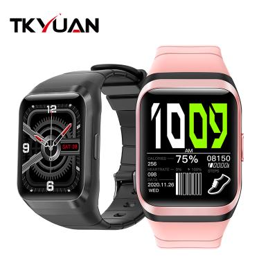 China Waterproof IP68 Full Touch Heart Rate Monitor Fitness Tracker Blood Oxygen Clock IP68 Smartwatch GPS Sports Smart Watch TKYUAN for sale