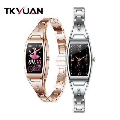 China TKYUAN Touch Screen Health Heart Rate Monitoring Luxury Lady Smart Wristband Sport Around Women Ladies Waterproof Smart Watch for sale