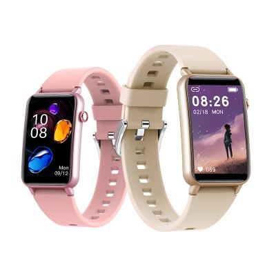 China Touch Screen Fitness Tracker Blood Oxygen Sport Smart Watch 2021 Curved Touch Screen Wrist Bracelet Reloj Inteligente Android IOS Men Women for sale