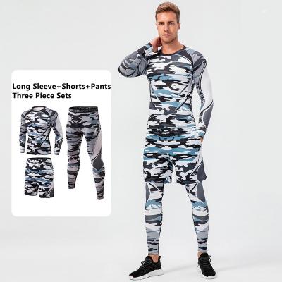 China Top Selling Tight Tracksuits Man Breathable Activewear Sets Autumn Three Piece Tracksuits Sets Workout Fitness Long Sportswear Man for sale