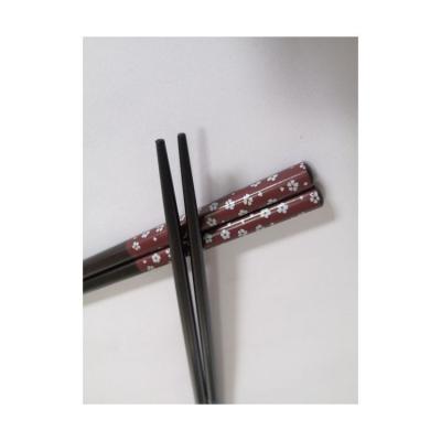 China Sustainable Factory Selling Japanese Wooden Chopsticks 22.5cm Household Cherry Wood Chopsticks for sale