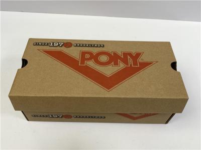 China ISO Certification Drop Front Shoe Box Logo Customized Kraft Corrugated Paper for sale