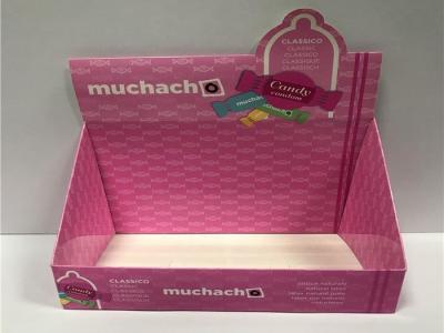 China Pink Product Display Box For Girls Items , Water Proof Cardboard Candy Display Box for sale