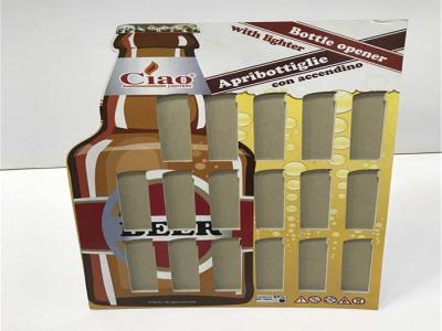 China Delicate Cardboard Countertop Displays , Paper Counter Display With Support Board for sale