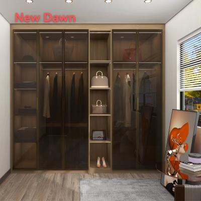 China Modern Customized Wardrobe Cabinet For Sale Cheap Price Wooden Sliding Closet Design for sale