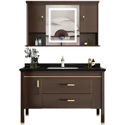 China New Modern Simple Chinese Style Bathroom Vanity Cabinets With Mirror for sale