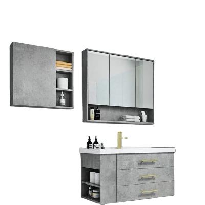 China Environmental Friendly Wall Hanging Modern Bathroom Vanity for sale