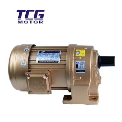 China TCG 220v ac drip proof electric motors, vertical flanged gear motor mounted 100W--3KW accept customization for sale