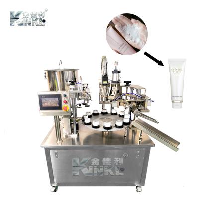 China Hot Sale Cosmetic Food Tube Filling Machine Liquid And Cream Filling Machine Rotary Packing Machine for sale