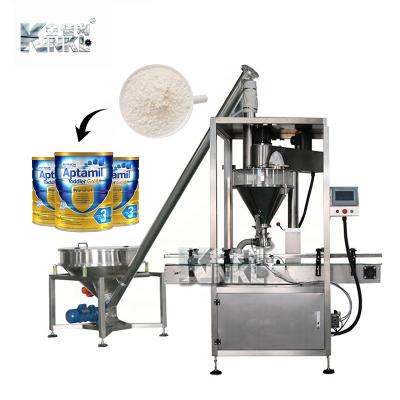 China Hot Sales 50-5000g Automatic Powder Filling Line Canned Food Milk Powder Filling Machine for sale