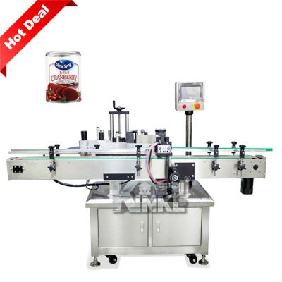 China High Speed ​​Food Sticker Labeling Machine Metal Can Punch Labeling Machine for sale