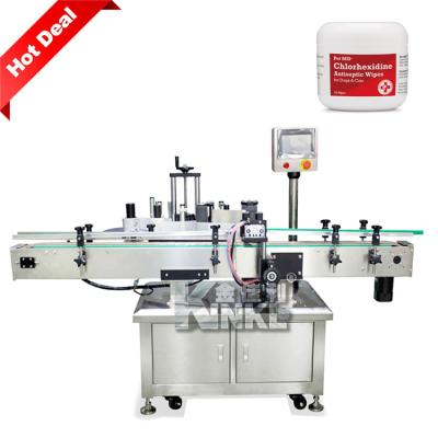 China Automatic Food Bottle Bioderma Labeling Machine Micellar Water Labeling Machine for sale