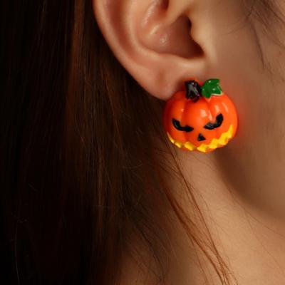 China LUOXIN Halloween Bat Pumpkin Skull Earrings Romantic Women Costume Cosplay Jewelry for sale