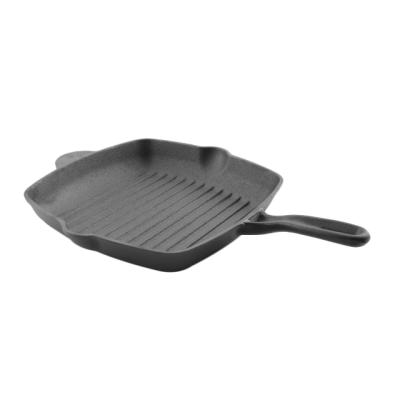 China Viable High Quality Pre-Seasoned Die Cast Iron Skillet and Frying Pan BBQ Grill Pan for sale