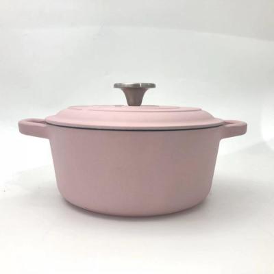 China Sustainable Pot Cast Iron Enamel Hot Pot Non Stick Cookware Dutch Oven Steamer Soup Dutch Oven Kitchenware for sale