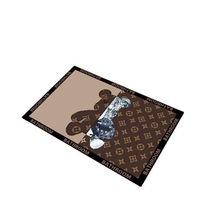 China Viable Home Decoration Diatom Mud Floor Cover Super Absorbent Non-slip Mat Floor Mat Doormat Bath Mat For Bathroom for sale