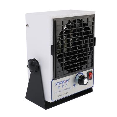 China Industrial Ion DC 24v Anti Static Iron Automatic Cleaning Desk Fan For Photoelectric ST101C for sale