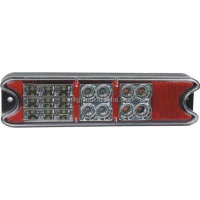 China Trucks Rear Brake Park Lights 12/24v Oval Red Stop / Turn / Tail Light For Truck for sale