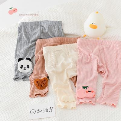 China Summer Kids Baby Cartoon Doll Bag Ultra-thin Cultivated Cute Pet Anti-pilling Pants Pants Toddler Girl Leg Warmers for sale