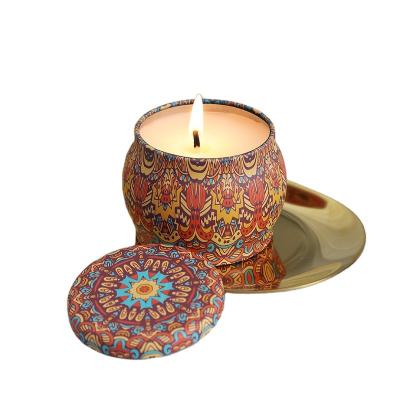 China Home Decoration Hot Selling Vegetable Oil Scented High Quality Scented Candle Holiday Fragrance Gift Candle Four-piece Set for sale