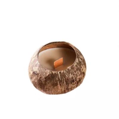 China Other Amazon Hot Selling Scented Eco Friendly Coconut Candles Wax Candle Coconut Wood Shell Candle Wick for sale