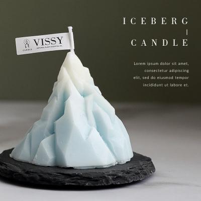 China Popular Handmade Romantic Candlelight Iceberg Table Bedroom Decoration Birthdays Scented 3d Candle for sale