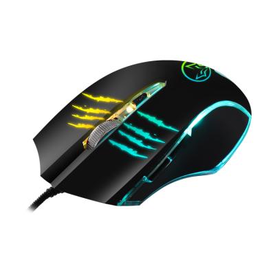 China 2400 DPI Portable Gaming Mouse RGB Gaming RGB Ergonomic Breathing Optical USB Gaming Mouse for Desktop and Laptops for sale