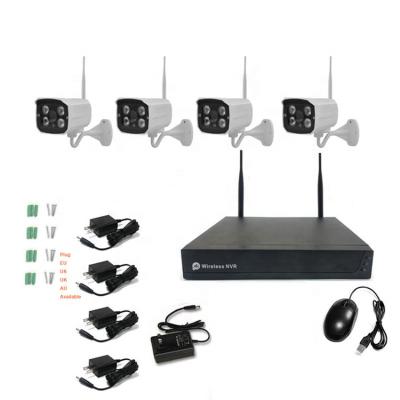 China Human Motion Tracking TUYA 4CH 3MP Home Security App Camera WIFI NVR Kit Wifi Camera NVR Security System for sale