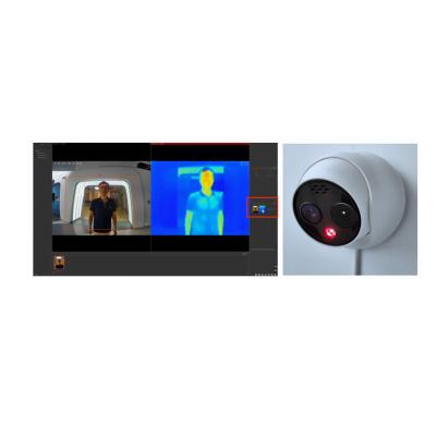 China Two Way Audio AI Thermal and Bi-spectrum IP Camera Face Tracking Human Fever Detection Camera for sale