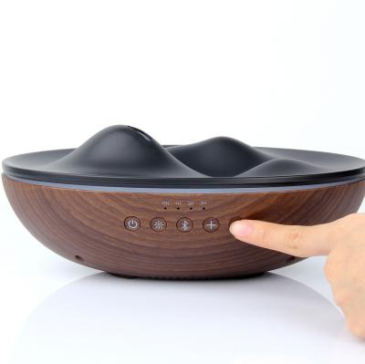 China Mini Portable Aroma Diffuser Design Ultrasonic Air Humidifier Aroma Humidifier Essential Oil Wooden Music Unique Diffuser Wood for sale