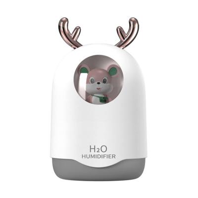 China Fawn Antlers Baby Nursery Car Humidifier Smart Home USB Mini Ultrasonic Humidifier for sale