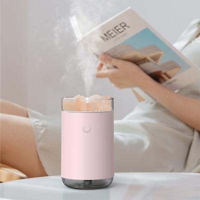 China Cool Maker USB Mini Salt Lamp Diffuser Humidifier Stone Mist Car 260ml Natural Essential Oil Diffuser for sale